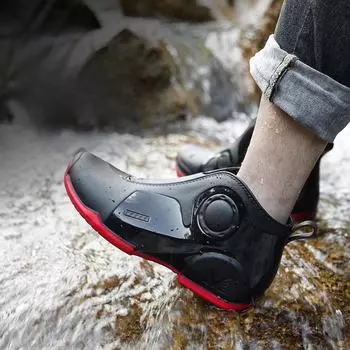 Мужские низкие водонепроницаемые резиновые сапоги для отдыха на природе, нескользящая модная обувь для кухни, рыбалки и мытья автомобиля. G350; 39 чёрный