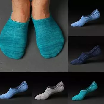 Мужские носки, хлопковые повседневные однотонные носки, Calcetines Hombre, короткие мужские носки-лодочки до щиколотки серый