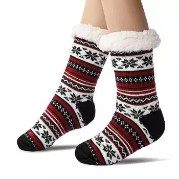 Мужские носки из овечьей шерсти Cozy Home Socks - супертолстые носки-тапочки для сна и холодной погоды Men s One Size шампанского