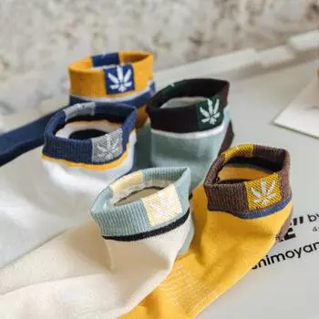 Мужские носки-лодочки из хлопка до щиколотки, однотонные, короткие, аксессуары чёрный