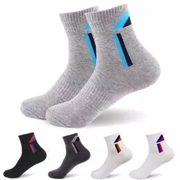 Мужские носки высокого качества, дышащие классические деловые мужские носки, летние зимние термокороткие носки чёрный