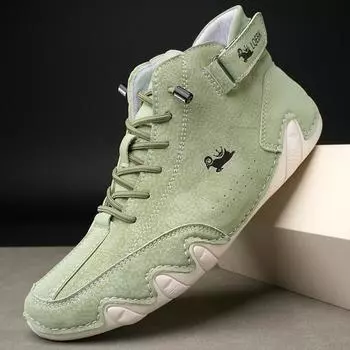 Мужские новейшие лоферы, удобная повседневная брендовая обувь, легкая универсальная модная спортивная прогулочная обувь на мягкой подошве 37 зелёный