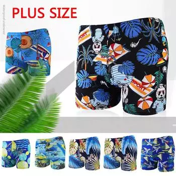 Мужские новые быстросохнущие плавки с принтом, купальные костюмы, качественные пляжные шорты для летнего отдыха L