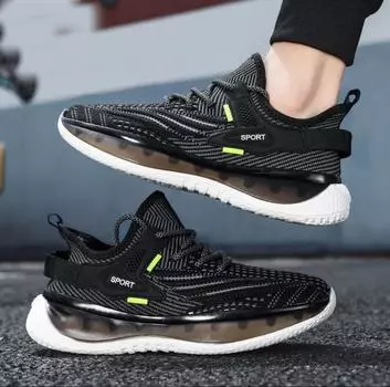 Мужские новые дышащие кроссовки Fly-woven с мягкой подошвой для мужчин, повседневные универсальные туфли для папы, модная обувь, удобные кроссовки для бега 39