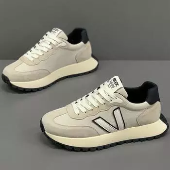 МУЖСКИЕ Новые дышащие спортивные кроссовки Модные роскошные дизайнерские туфли на плоской подошве со шнуровкой Легкие удобные 39 чёрный