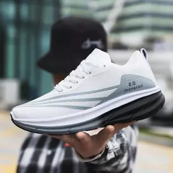 Мужские новые холоднолипкие кроссовки из ПВХ, модная универсальная спортивная обувь, повседневная обувь, мягкая подошва, удобные кроссовки для бега, импортная торговля 39