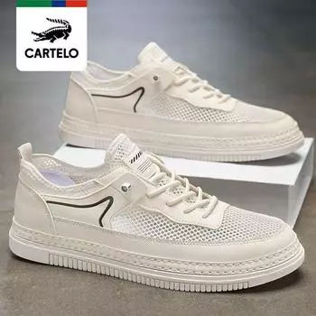 Мужские новые летние дышащие и дезодорирующие кроссовки, повседневная повседневная обувь с тонкой сеткой и полыми отверстиями