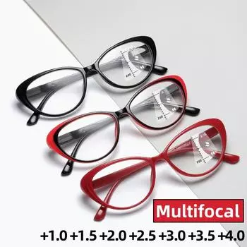 Мужские новые модные мультифокальные очки для чтения, синий свет, блокирующие пресбиопию, мужские оптические прогрессивные очки по рецепту + 1,0 + 1,5 +1.0
