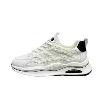 Мужские новые низкие повседневные туфли с толстой подошвой из сетчатой ткани, дышащие, модные и трендовые спортивные туфли, универсальные туфли для папы 44