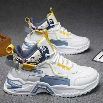 Мужские новые спортивные туфли, мужские универсальные, с увеличением роста, для повседневного бега, модные туфли папы 39