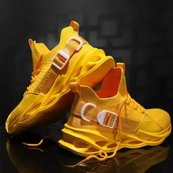 Мужские новые стильные кроссовки на шнуровке больших размеров, удобная ударопрочная спортивная обувь для бега 39 белый