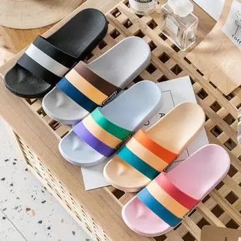 Мужские новые тапочки, сандалии и тапочки, модный стиль, пары, для ванной комнаты, нескользящие тапочки, модные и удобные 40-41(fit 39-40) серый