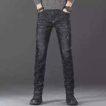 Мужские облегающие джинсы скинни — модные, универсальные и повседневные Size 35 (170 jin)