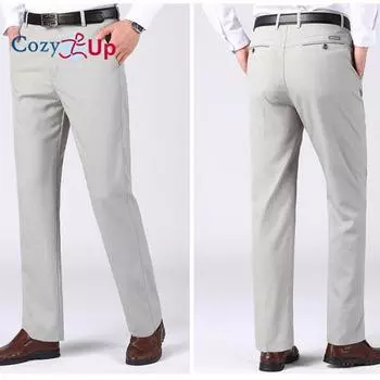 Мужские облегающие повседневные эластичные брюки-чинос Cosy Up 29 чёрный