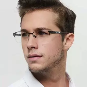 Мужские очки с блокировкой синего света, полурамка, прозрачный вид, прочные шарниры, прозрачные очки для защиты глаз, очки с синим светом, очки синий