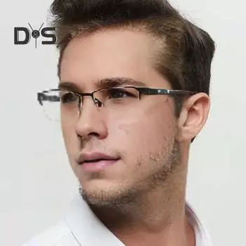 Мужские очки с блокировкой синего света, полурамка, прозрачный вид, прочные шарниры, прозрачные очки для защиты глаз, очки с синим светом, очки синий