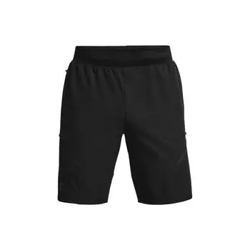 Мужские однотонные эластичные тренировочные шорты Under Armour, черные 1374765-001 M