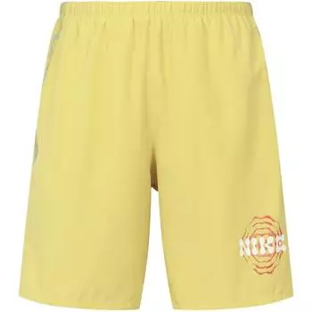 Мужские однотонные быстросохнущие дышащие шорты для бега Nike Dri-FIT с задним карманом, желтые DM4820-304 M