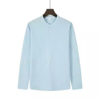 Мужские однотонные потертые топы с воротником на пуговицах и длинным рукавом, повседневные модные топы для мужчин XXXL