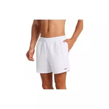 Мужские однотонные повседневные шорты с эластичной резинкой на талии Nike, белые NESSA560-100