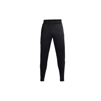 Мужские однотонные повседневные трикотажные джоггеры Under Armour, черные 1366216-001 M