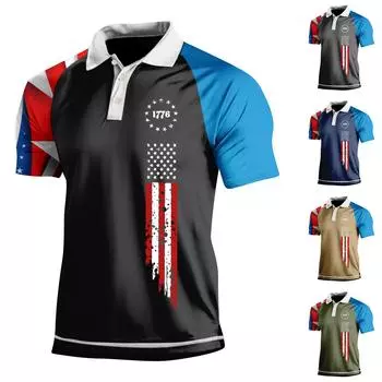 Мужские однотонные рубашки реглан с тремя пуговицами и белым воротником, топы L