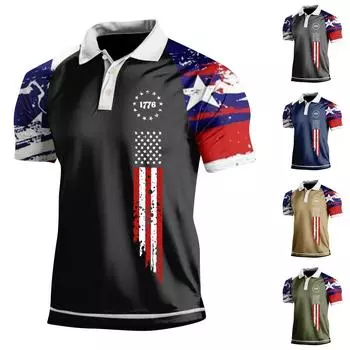 Мужские однотонные рубашки реглан с тремя пуговицами и белым воротником, топы L