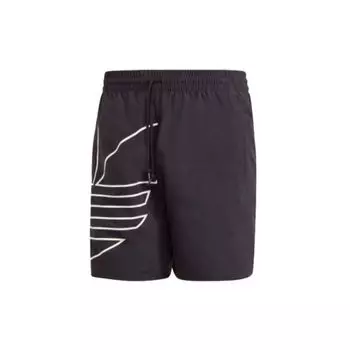 Мужские однотонные спортивные шорты Adidas Originals Trefoil, черные GE0802 XS