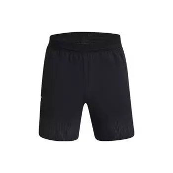 Мужские однотонные тканые спортивные шорты Under Armour, черные 1376788-001 S
