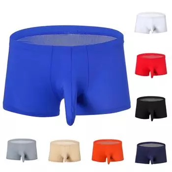 Мужские однотонные трусы, модное нижнее белье, персонализированные трусики со средней талией, закрывающие ягодицы, трусы L
