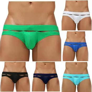 Мужские однотонные трусы, модное нижнее белье, персонализированные трусики с заниженной талией, закрывающие ягодицы, трусы L