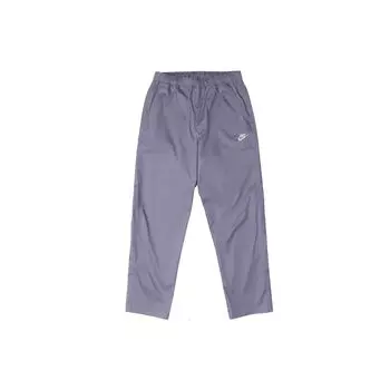 Мужские однотонные вязаные спортивные штаны прямого кроя Nike Club, темно-синий, серый DX3337-493