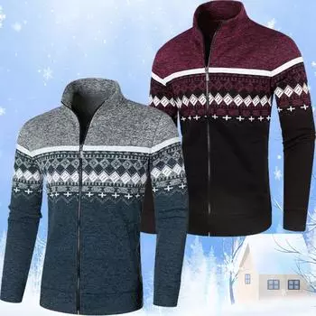 Мужские осенне-зимние кардиганы, куртки, свитера, пальто, теплые повседневные свитера, мужская облегающая верхняя одежда, зимние свитера 3XL Yasheng S светло-серый