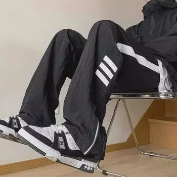 Мужские осенние брюки High Street Mountaineering – модные, функциональные, повседневные брюки свободного кроя серый