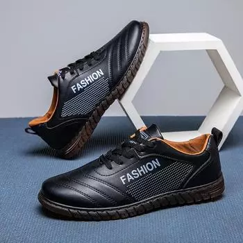 Мужские осенние деловые повседневные кроссовки на плоской подошве с мягкой подошвой и низким верхом на шнуровке, большие размеры 39 белый