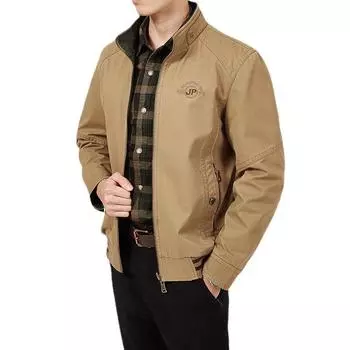 Мужские осенние и зимние куртки Повседневная мужская двусторонняя куртка Пальто Верх M белый