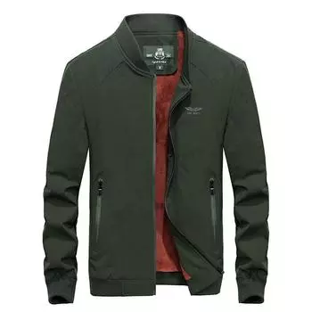 Мужские осенние и зимние новые мужские куртки плюс утолщенная бархатная бейсбольная форма большие размеры свободные куртки мужские топы куртки M