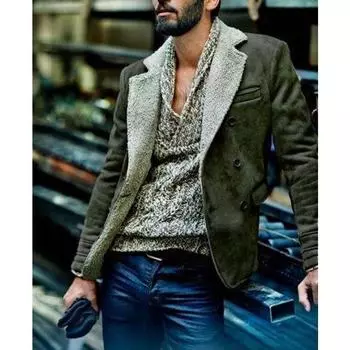 Мужские осенние и зимние пальто, новые замшевые пальто из Японии и Кореи S