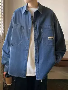 Мужские осенние повседневные куртки, пальто на молнии, уличная одежда, повседневное новое модное пальто, толстовки, куртки с воротником-стойкой, одежда M жёлтый