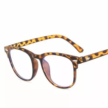 Мужские овальные очки для защиты глаз, женские компьютерные очки в корейском стиле, очки против синего света H