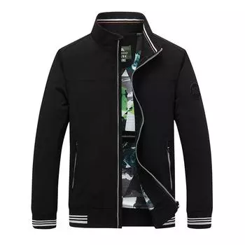 Мужские пальто, осенние куртки, мужские свободные топы большого размера с воротником-стойкой на весну и осень, мужская одежда M