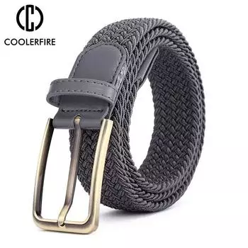 Мужские парусиновые эластичные ремни высокого качества, нейлоновые ремни для мужчин с металлической пряжкой, повседневный студенческий ремень для отдыха HB027 105CM белый