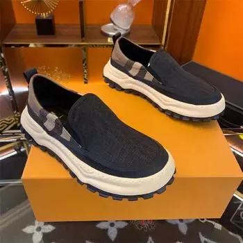 Мужские парусиновые туфли, легкие дышащие прогулочные туфли, мягкая подошва, нескользящие мокасины, внутри, ручная работа, удобная мужская обувь 39 чёрный