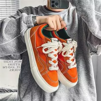 Мужские парусиновые туфли, мужские кроссовки в стиле пэчворк, удобные туфли на платформе в корейском стиле, мужские дышащие туфли на шнуровке из вулканизированной стали 39