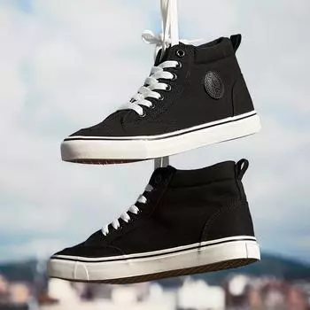 Мужские парусиновые туфли средней высоты, скейтборд, уличные кроссовки, однотонные повседневные спортивные туфли, мужская обувь 39 белый