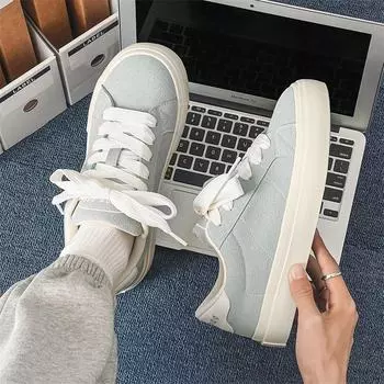 Мужские парусиновые туфли в корейском стиле 2024 года — модные универсальные студенческие кроссовки с бесплатной доставкой 44