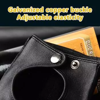 Мужские перчатки без пальцев с половинным пальцем для вождения, фитнеса, мотоцикла, велоспорта, козьей кожи, мужские перчатки из искусственной кожи, варежки XL жёлтый