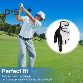 Мужские перчатки для гольфа, перчатки для гольфа на левую руку, перчатки для гольфа с защитой от дождя и погодных условий для гольфистов, дышащие, нескользящие, из искусственной кожи 24