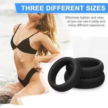 Мужские петушиные кольца для задержки эякуляции, кольца для пениса, пара секс-игрушек для мужчин, товары для взрослых SML