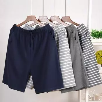 Мужские пижамные штаны Шорты для сна Дышащие пижамные шорты с карманами Эластичные домашние шорты на шнурке Спортивные повседневные спортивные шорты L серый